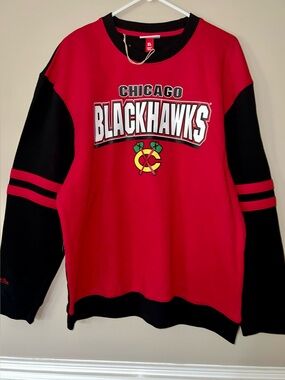 Mitchell & Ness Chicago Blackhawks crewneck sweatshirt - XL - NEW